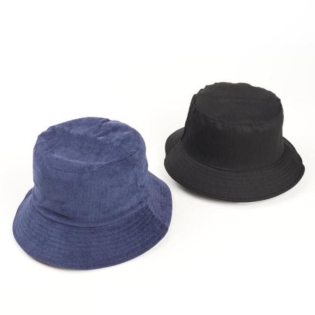【米蘭精品】現貨+預購 漁夫帽遮陽帽(純色雙面戴可摺疊男女帽子情人節生日聖誕節交換禮物6色74cq17)