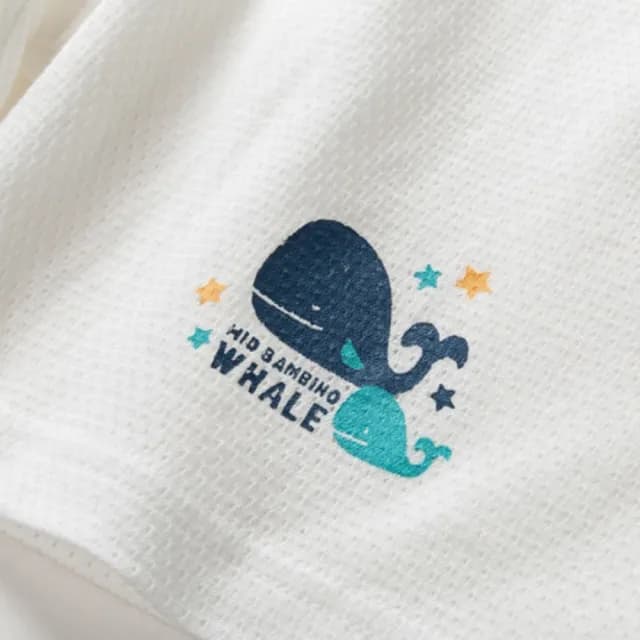 【橘魔法】（3件一組）鯨魚透氣網眼洞洞短褲(居家褲 睡褲 褲子 男童 洞洞短褲 透氣 童裝)