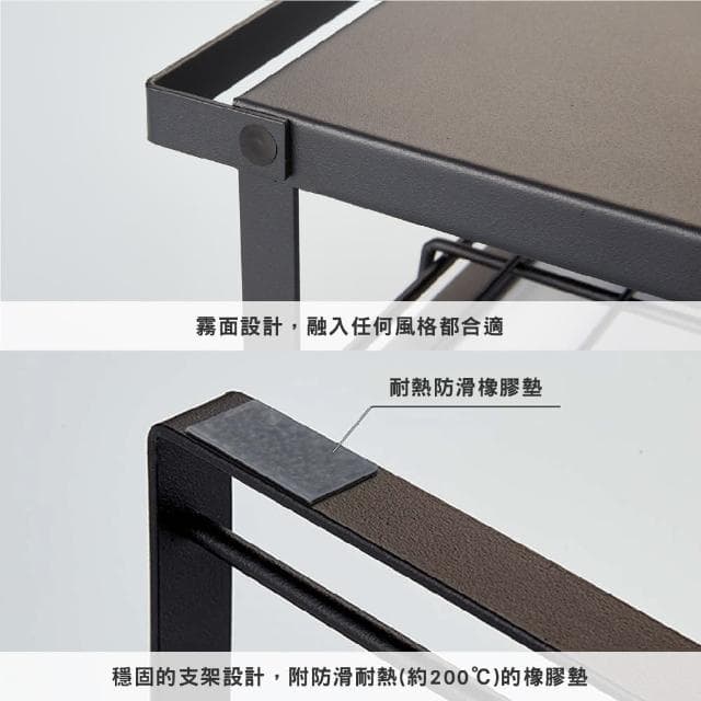 【HEIAN SHINDO 平安伸銅】廚房小家電置物架REK-1(黑色)