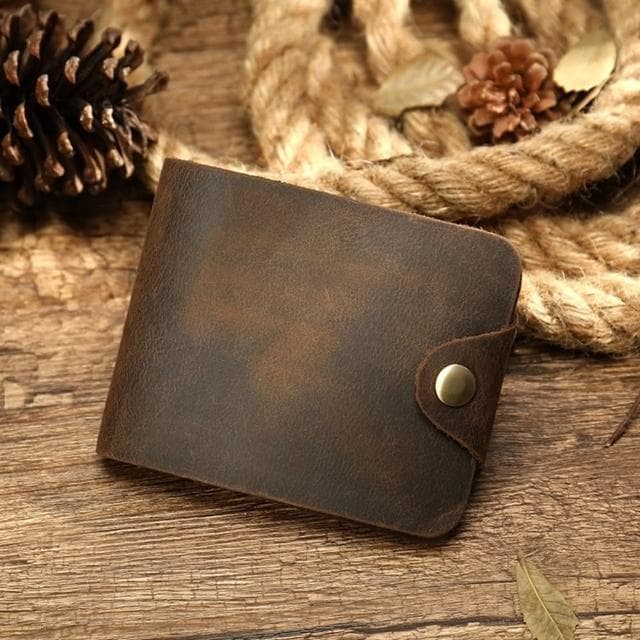 【米蘭精品】現貨+預購 皮夾真皮錢包(瘋馬牛皮復古休閒男包包父親節情人節生日禮物3款74cb15)