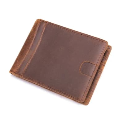 【米蘭精品】現貨+預購 短夾真皮錢包(RFID復古休閒牛皮男包包父親節情人節生日禮物2色74cb27)
