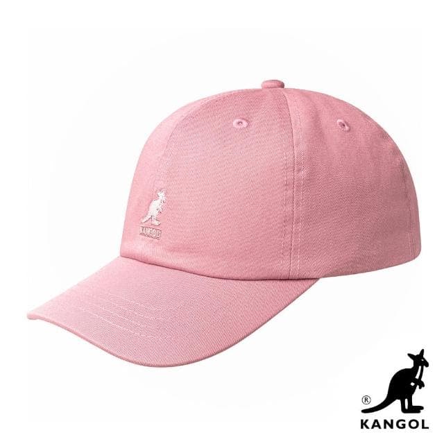 【KANGOL】母親節禮物 WASHED 棒球帽(奶油粉色)