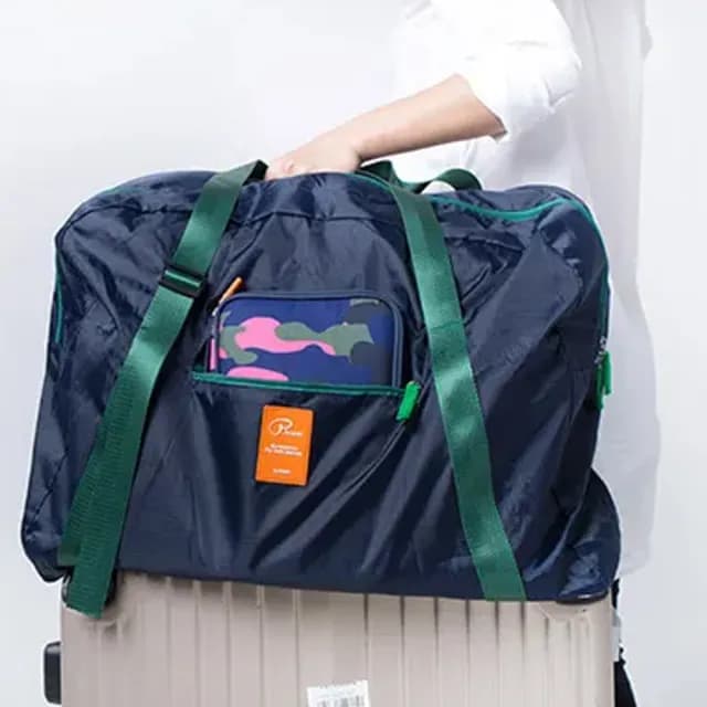 【BeOK】情人節禮物 高質感！雙層大容量旅行摺疊收納包(4色 可附掛行李箱)