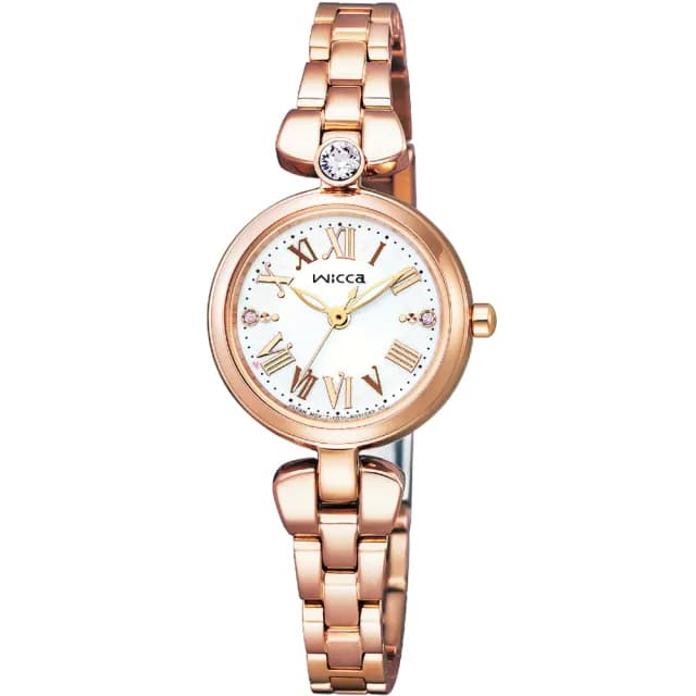 【CITIZEN 星辰】wicca Eco-Drive  光動能手鍊型淑女錶 手錶 禮物 推薦(KP5-662-11)