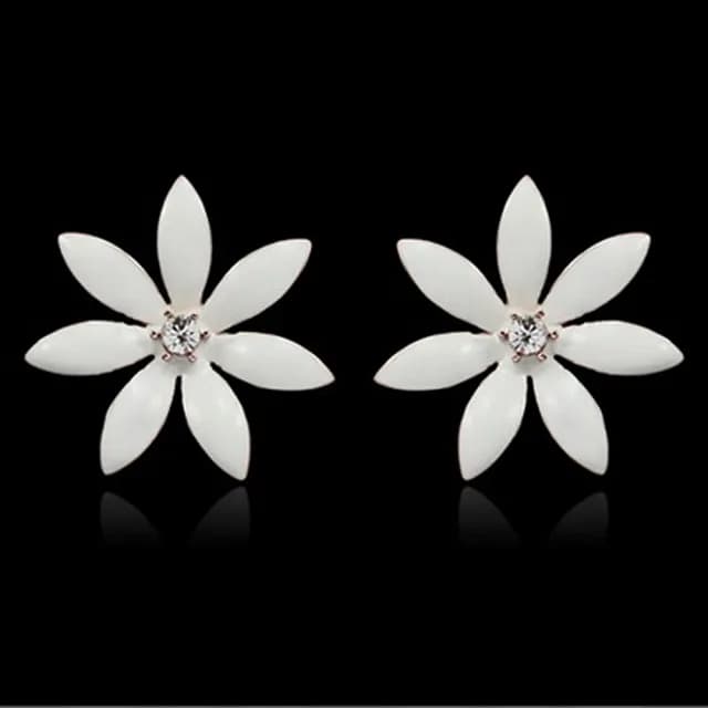 【米蘭精品】現貨+預購 鍍18K金耳環鑲鑽耳飾(時尚魅力氣質花朵情人節生日聖誕節交換禮物女飾品73kq31)