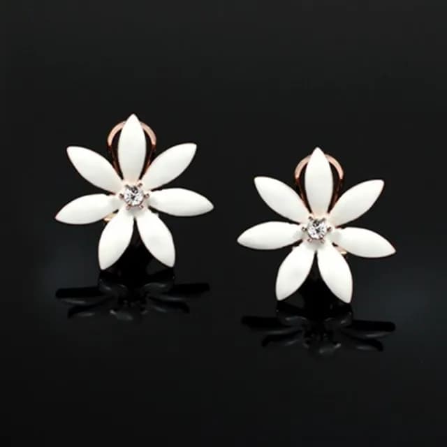 【米蘭精品】現貨+預購 鍍18K金耳環鑲鑽耳飾(時尚魅力氣質花朵情人節生日聖誕節交換禮物女飾品73kq31)
