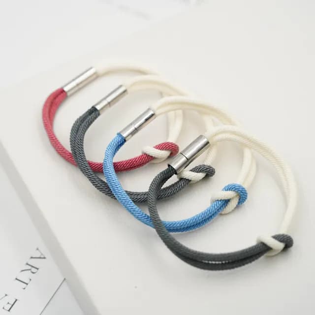 【Porabella】開運手繩 拼接色撞色手鍊 好運轉運紅色手繩 幸運姻緣 好人緣紅繩手鍊 Bracelets