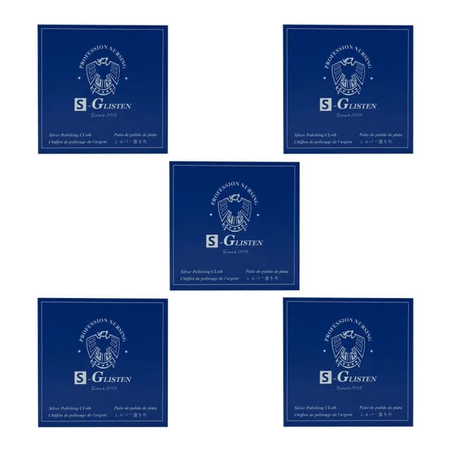 【金光閃閃】擦銀布5入組-8cm*8cm(銀器 珠寶 拭銀布 擦拭布 清潔布 拋光布 銀飾保養 飾品清潔)