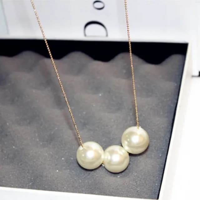 【米蘭精品】現貨+預購 玫瑰金項鍊珍珠吊墜(韓版氣質百搭情人節生日聖誕節交換禮物女飾品73jp6)
