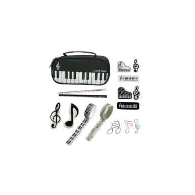 【KM MUSIC】音符造型文具組 音符造型文具組(文具組 兒童文具組 文具團購 文具 具 禮物 生日禮物 獎品)