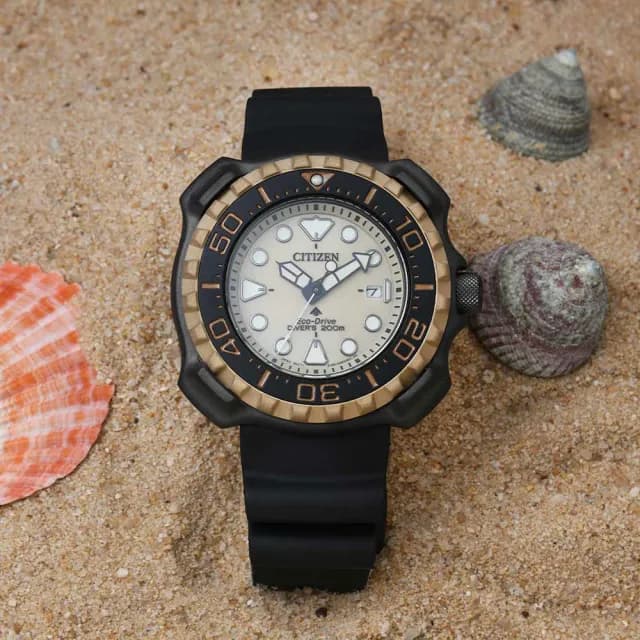 【CITIZEN 星辰】PROMASTER  鈦 1982年復刻版 光動能潛水男錶 禮物 推薦(BN0226-10P)