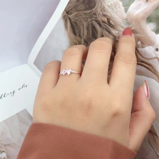 【Niloe】花的禮物 指耀華麗尾戒系列-女款創新設計(925純銀、可做尾戒、對戒)