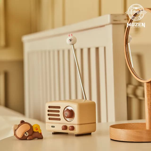 【MUZEN】LINE 聯名版天線 配件組(獨家超萌BROWN熊大 SALLY莎莉 本賣場為單配件不含音響)