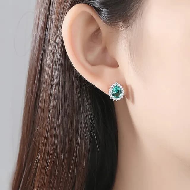 【巴黎精品】現貨+預購 鋯石耳環925純銀耳針(歐美氣質時尚水滴型女飾品v1aa41)