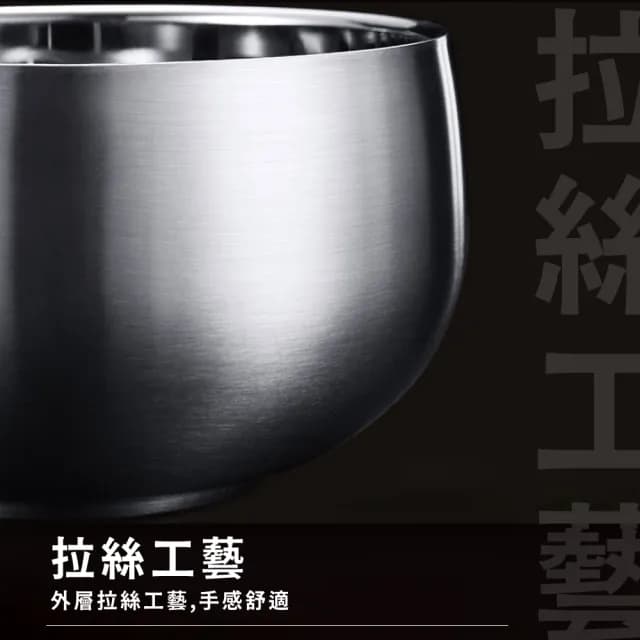 【不鏽鋼餐具】316不鏽鋼防摔碗(加厚 真空保溫 湯碗 泡麵碗 防燙碗 碗公 雙層隔熱碗 野餐 露營)