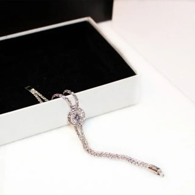 【米蘭精品】現貨+預購 玫瑰金鑲鑽手鍊(精緻閃耀潮流百搭情人節生日聖誕節交換禮物女飾品2色73jq20)