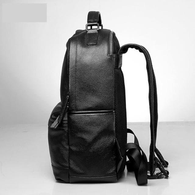 【米蘭精品】現貨+預購 後背包真皮雙肩包(牛皮休閒旅行時尚男包包父親節情人節生日禮物74cv3)