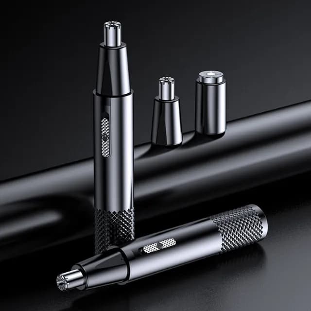 【DOBRY 多博立】升級版攜帶型多功能充電鼻毛機附三刀頭(電動刮鬍刀 鼻毛修剪 USB充電 攜帶型 型男 業務)