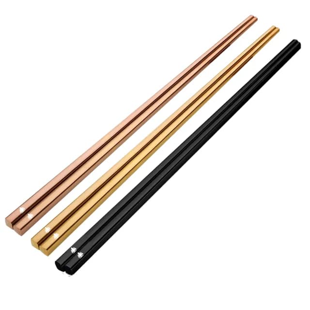 【Beroso 倍麗森】316不鏽鋼霧面長方筷子三入組(SGS檢驗合格/環保餐具/露營/雙11)