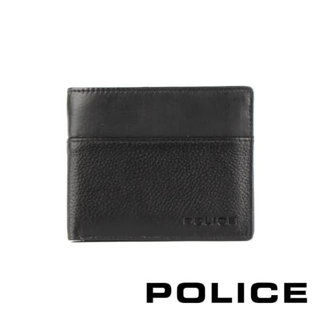 【POLICE】頂級小牛皮4卡零錢袋男用皮夾 雅尼系列(七夕情人節禮物 送禮 男夾)