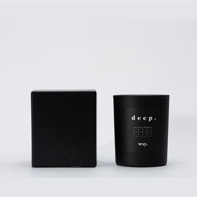 【英國 wxy.】經典黑蠟燭-deep.安眠花 & 雪松(200g/專櫃公司貨)