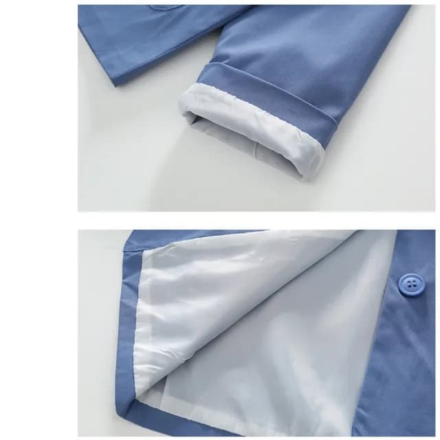 【小衣衫童裝】女童三件套偶像學院風秋款格子裙套裝(1110912)