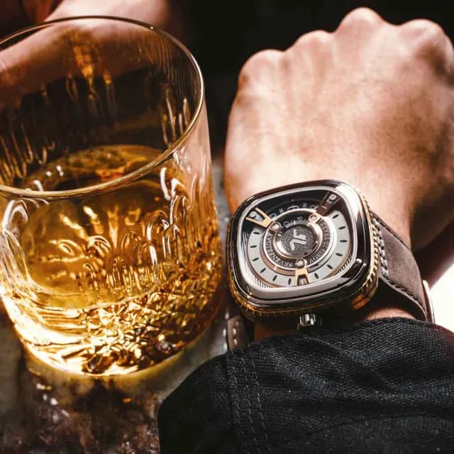【SEVENFRIDAY】WHISKEY 10週年紀念 限量 自動上鍊機械錶-47.6x47mm 送禮 禮物 推薦(M2/04)