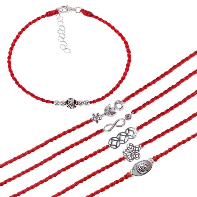 【雨揚】【週年慶】純銀紅線手鍊-二款任選