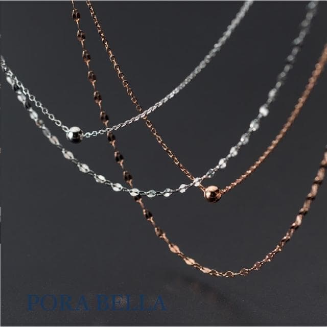 【Porabella】925純銀頸鍊鎖骨項鍊 小眾設計款ins風 情人節禮物 生日禮物  Necklace