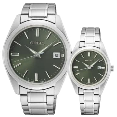 【SEIKO 精工】CS 城市情侶手錶 對錶 畢業 禮物 送禮(SUR527P1+SUR533P1)