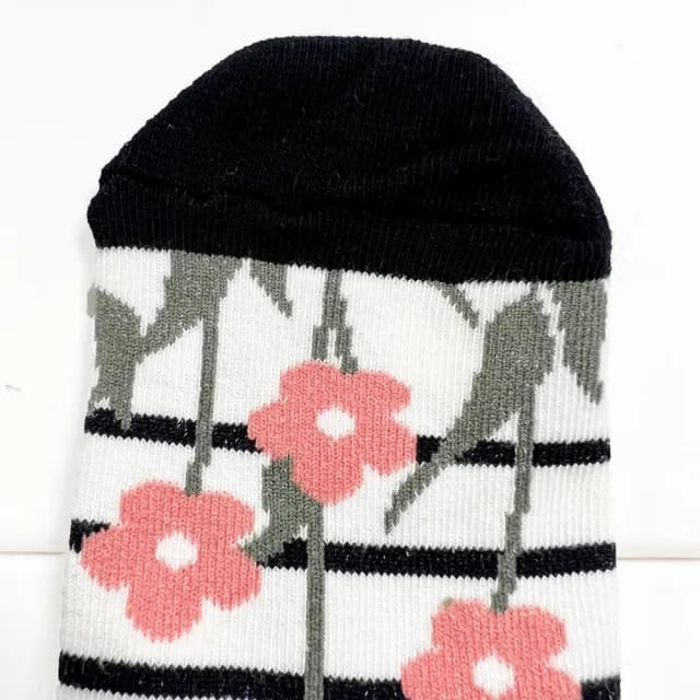 【橘魔法】（5雙一組）黑白貓咪直板中筒襪(短襪 襪子 兒童 童襪 女童 兒童 童襪 童裝)