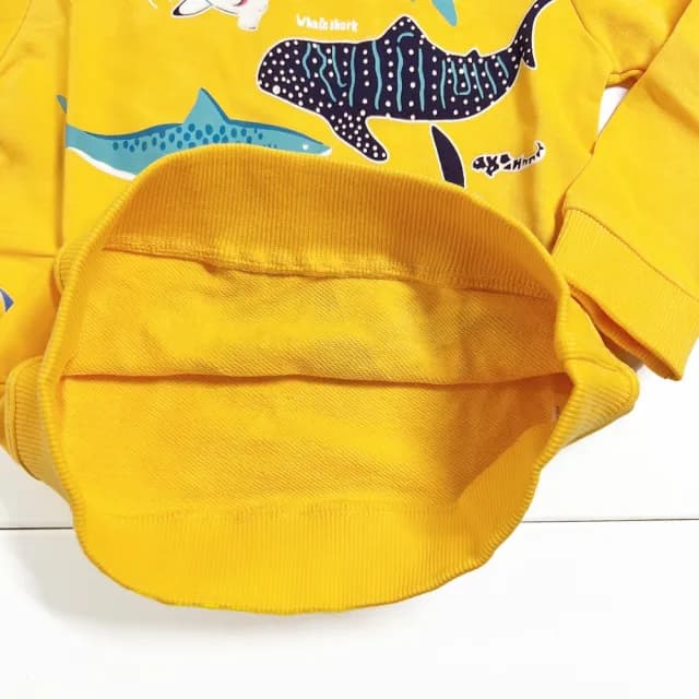 【橘魔法】夜光鯊魚總匯毛圈棉長袖上衣(衛衣 薄長袖 男童 兒童 童裝)