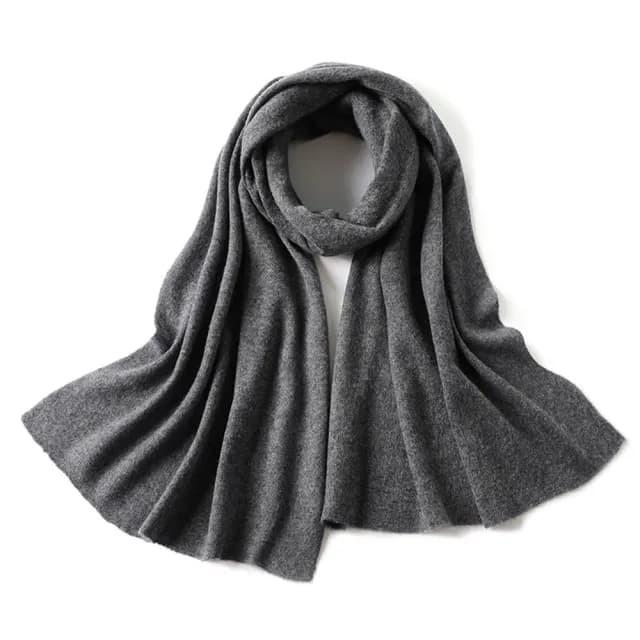 【米蘭精品】現貨+預購 100%羊毛圍巾保暖披肩(經典針織男女配件情人節生日聖誕節交換禮物15色74dl34)