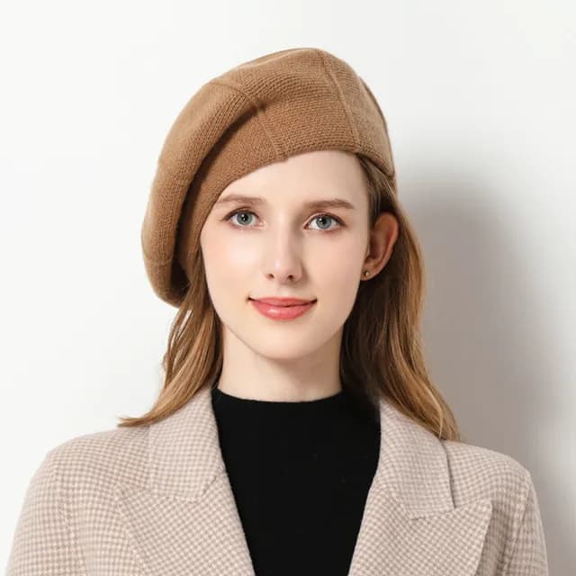 【米蘭精品】現貨+預購 100%針織帽羊毛帽(貝蕾帽保暖男女配件生日情人節父親節禮物14色74dm17)
