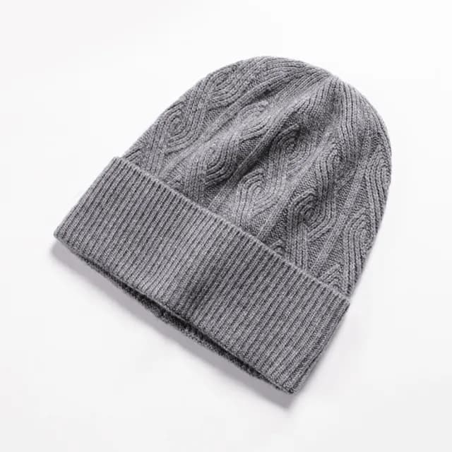 【米蘭精品】現貨+預購 100%針織帽羊毛帽(商務簡約素面保暖男女配件情人節生日聖誕節交換禮物5色74dm15)