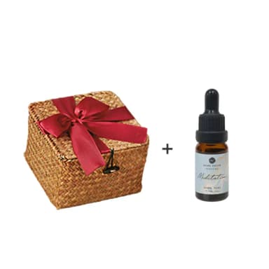【好物良品】乾燥花精油擴香香氛禮盒(室內香薰擴香組合 辦公桌裝飾品 開運擺件 聖誕節 交換禮物 節日送禮 /