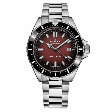 【EDOX 伊度】Neptunian 海神特別版 1000米潛水機械錶 送禮 禮物 推薦(E80120.3NM.BRD)