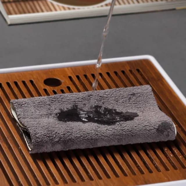 【PUSH!】品茗喝茶具典雅風防水茶席桌布禪意中式復古茶盤桌旗(茶巾小號2入套組T26)