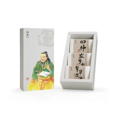 【阿原】守護神運安康-伏羲禮盒(四神皂115g+左手香皂115g+紫草洛神皂115g 潔淨滋養)