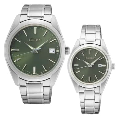 【SEIKO 精工】CS 現代簡約 石英對錶 情侶錶 畢業禮物 送禮_SK028(6N52-00A0G/6N22-00K0G)
