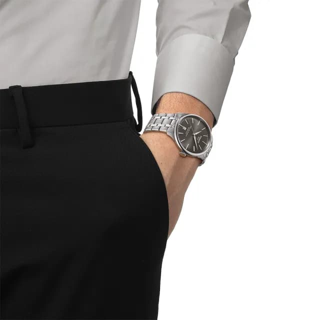【TISSOT 天梭 官方授權】杜魯爾動力80小時機械對錶 情侶手錶 禮物(T1398071106100+T1392071103100)