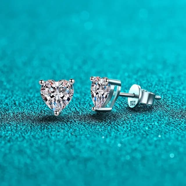 【巴黎精品】現貨+預購 莫桑鑽石耳環925純銀耳環耳針銀飾(2克拉女飾品生日情人節禮物v1ae73)