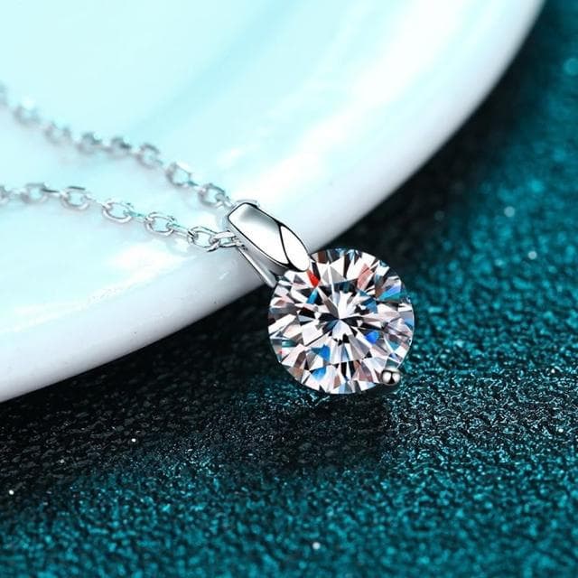 【巴黎精品】現貨+預購 莫桑鑽石項鍊飾品配件925純銀項鍊(3克拉氣質閃耀水鑽鏈鎖骨鏈生日情人節禮物v1ae94)