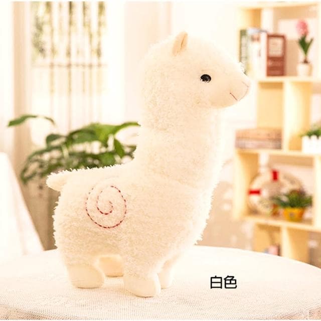 【TDL】療癒草泥馬羊駝絨毛娃娃玩偶抱枕35公分 45-00278(生日禮物 聖誕節)