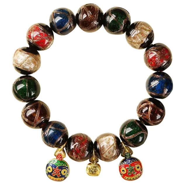 【RJ New York】香灰琉璃吉祥神獸彈性串珠手鍊(尺寸可選)