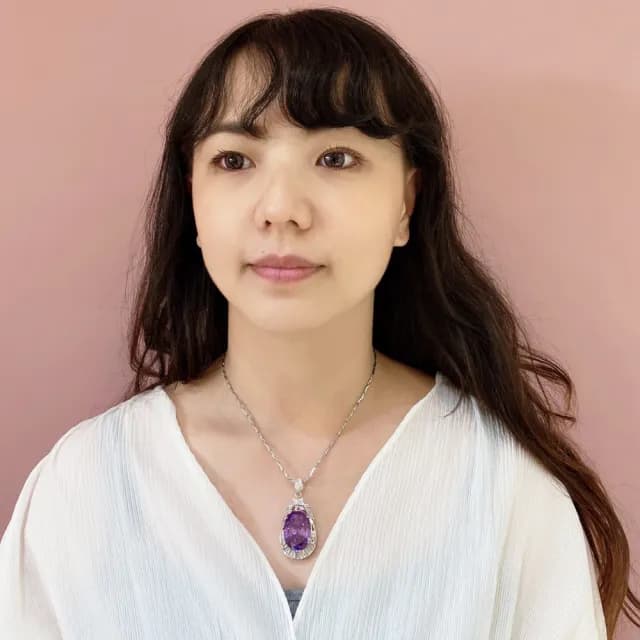 【Emmas愛馬飾】3A大主鑽伴T鑽鋯石好運紫墜鏈(母親節禮物)