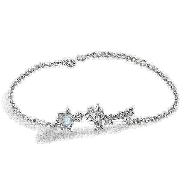 【巴黎精品】現貨+預購 925純銀項鍊琉璃三件套(流星耳環鋯石生日情人節禮物女飾品v1ar77)