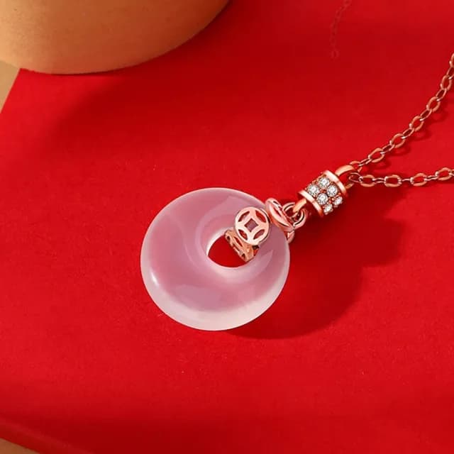 【巴黎精品】現貨+預購 925純銀項鍊和闐玉吊墜(平安扣錢幣鋯石生日情人節禮物女飾品v1ar80)