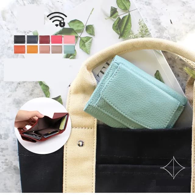 【日本LIZDAYS】雙11 天然牛皮7卡鈔票夾層零錢包迷你輕巧皮夾防盜刷阻絕電磁波(真牛 