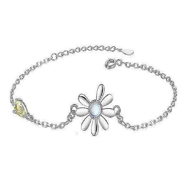 【巴黎精品】現貨+預購 925純銀項鍊琉璃三件套(小雛菊太陽花戒指生日情人節禮物女飾品v1ar20)